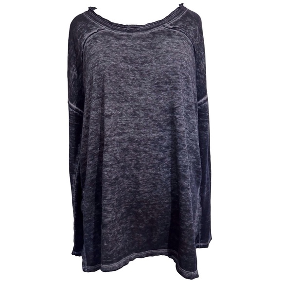 We The Free Oversized Burnout High Low Tunic Long Sleeve Thin Sweater XSMALL - Picture 9 of 9